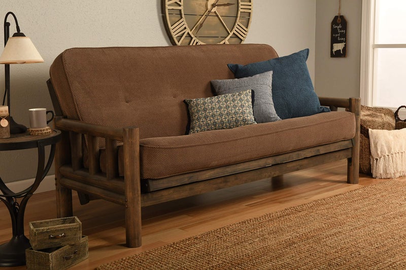 FutonX Full Size - Futon Cover Only - Pacific Super Plush Fabric Premium Collection Fits 6-8 inch Futons Mattress (Peru Brown) - Image 1